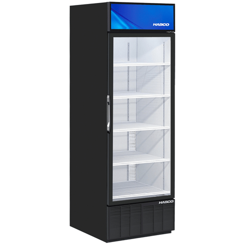 Habco Manufacturing Refrigeration & Ice Each Habco ESM18HC Glass Door Merchandising Refrigerator - Slim Line