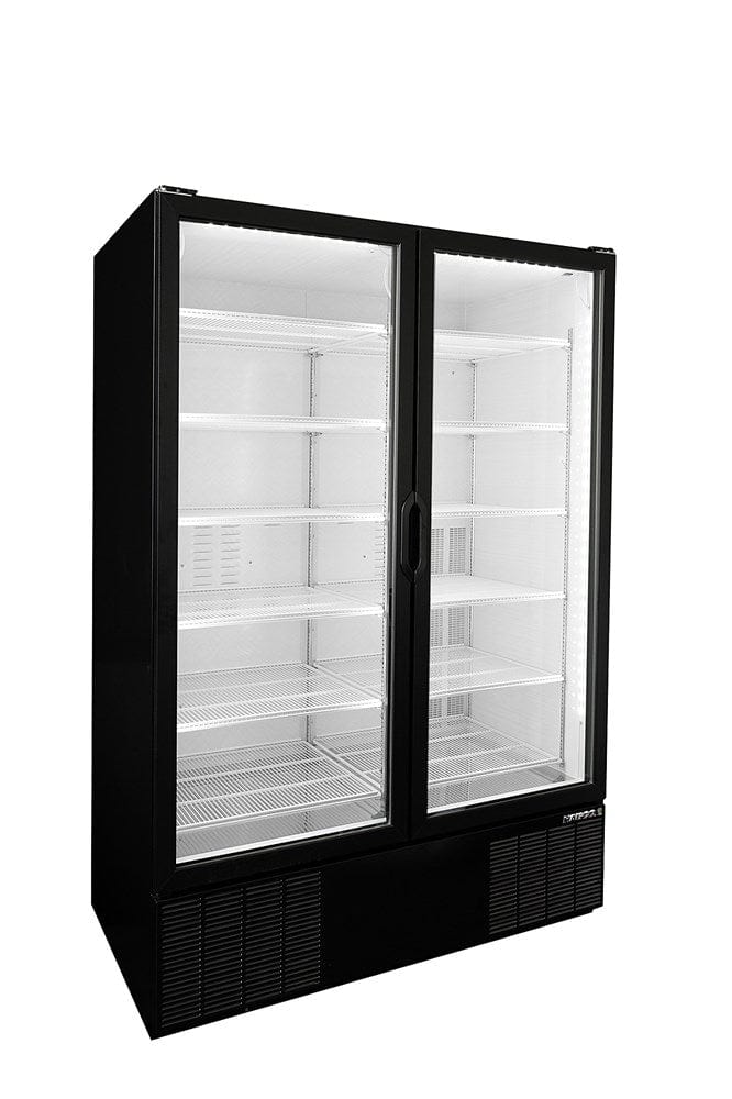 Habco Manufacturing Refrigeration & Ice Each Habco ESM49HCTD Swing Glass Door, two-section Merchandising Refrigerator