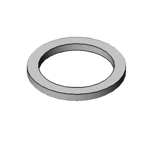 Heritage Foodservice Canada Commercial Ovens Each T&S Brass 001022-45 Bottom Gasket, 1/16" H, 3/4" OD, rubber, gray