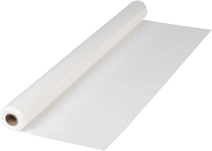 Hoffmaster Dining Service Roll Hoffmaster 114000 Plastic Tablecover Roll, 300-Feet Length x 40-Inch Width, White | Denson CFE