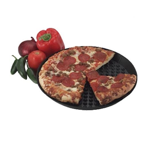 HS Inc Pizza Supplies Each Pizza Pleezer HS1034-CH Pizza Pleezer - 18 in Dia., Polypropylene, Charcoal | Denson CFE