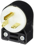 Hubbell Parts & Service Each Hubbell HBL5466CA Plug Angle, 20 Amp, 250V, 6-20P, Black/White | Denson CFE