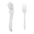 HYSTIX Unclassified Case HYSTIX HS-IWFP-WT Individually Wrapped Polypropylene Forks, White — 1,000/Case | Denson CFE