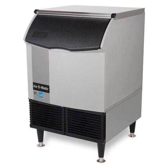 Ice-O-Matic Commercial Ice Equipment and Supplies Each Ice-O-Matic ICEU220HA 24.54" Air-Cooled Undercounter Half Cube Ice Machine - 238 lb.