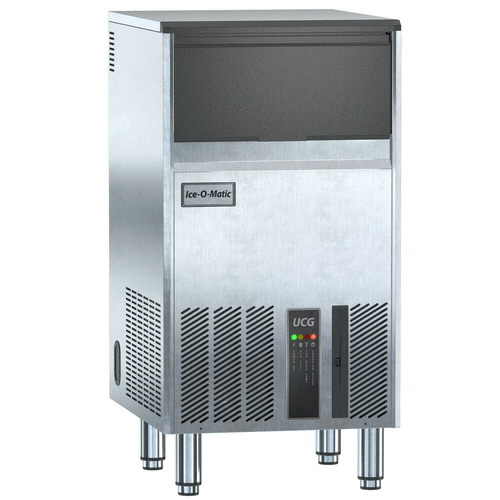 Ice-O-Matic Commercial Ice Equipment and Supplies Each Ice-O-Matic UCG130A Undercounter 121 lb Per Day Gourmet Cube-Style Air-Cooled Ice Machine With Built-In 48-1/2 lb Capacity Bin, R290A Hydrocarbon Refrigerant, 115V