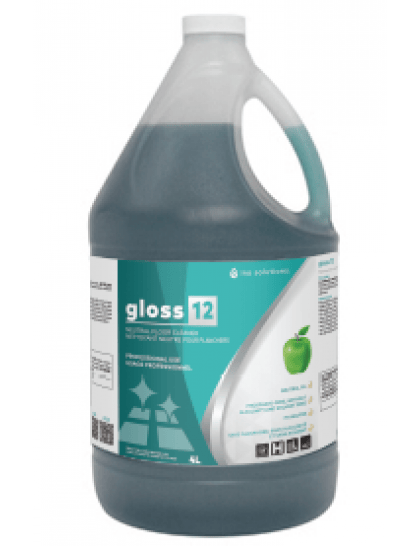INO Sanitation & Janitorial 4L Jug INO Gloss 12 Elite Floor Detergent & Deodorizer - 4 L | Versatile & Eco-Friendly Cleaner | Denson CFE