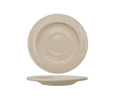 International Tableware Dinnerware Dozen ITI NP-2 5 3/8" Round Newport™ Saucer - Ceramic, American White | Denson CFE