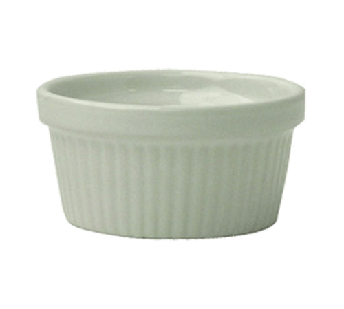 International Tableware Dinnerware Dozen ITI RAMF-4-EW 4 oz Ramekin - Porcelain, European White