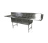 John Boos & CO. Stainless Steel Sink Each Straight-Clean Dishtable/Pot Sinks, 121-1/2";W x 30