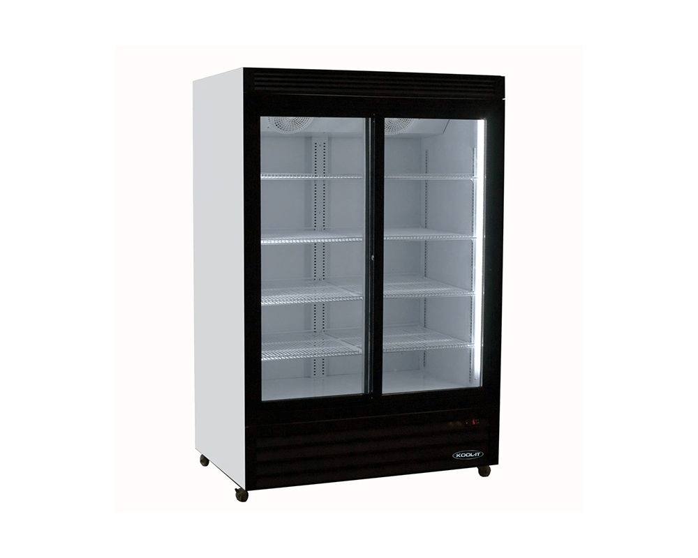 Kool-It Reach-In Refrigerators and Freezers Each Kool-It KSM-40 - 47.5" Double Sliding Glass Door Display Cooler - 33 Cu. Ft.