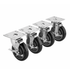 Krowne Metal Commercial Ovens Set Krowne 28-111S 4 Piece Universal Plate Caster Set with 5 Inch Wheel, 3.5 x 3.5 Inch | Denson CFE