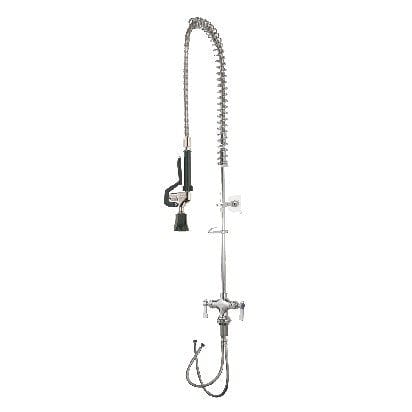 Krowne Metal Equipment Each Krowne 17-202WL 35"H Deck Mount Pre Rinse Faucet - 1.2 GPM, Base with Nozzle | Denson CFE