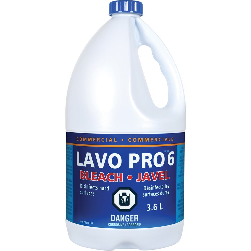 LAVO Unclassified Case of 6 LAVO 0440154 – 6% Liquid Bleach, 3.6 L Bottles (Case of 6) | Denson CFE