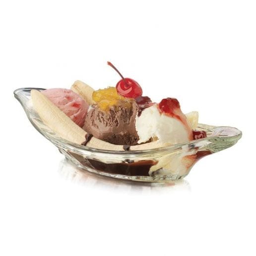 Libbey Glass Dinnerware 2 Doz Libbey 5317 9" Banana Split / Relish Dish