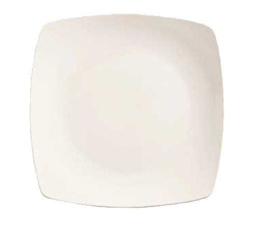 Libbey Glass Dinnerware Case of 36 Libbey 840-460S 7 1/4" Square Plate - Porcelain, Bright White, Porcelana | Denson CFE