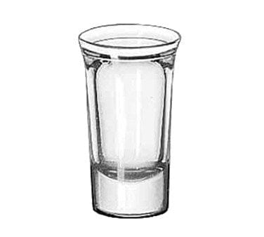 Libbey Glass Drinkware Dozen Libbey 5033 1 oz. Tall Whiskey / Shot Glass with .96 oz. Cap Line - 12/Case
