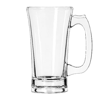 Libbey Glass Drinkware Dozen Libbey 5202 Mug, 10 oz., flared, (H 5-5/8"; T 3-1/8"; B 2-1/2"