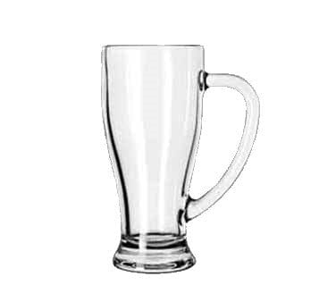 Libbey Glass Drinkware Dozen Libbey 5286 14 oz. Clear Glass Cafe Mug - 12/Case