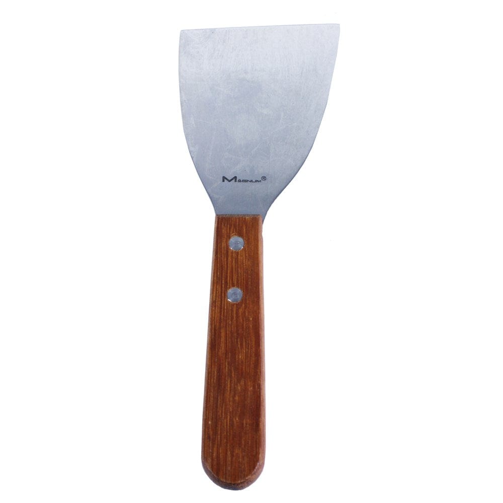 Magnum Bakeware Each Magnum MAG3028 Pan Scraper SS 4.25" Blade Wood Handle | Denson CFE