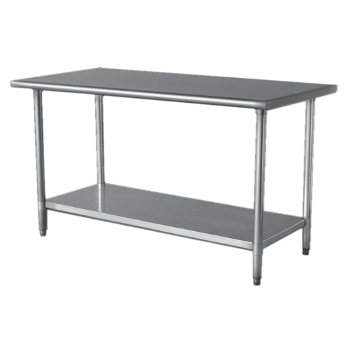 Magnum Commercial Work Tables and Stations Each Magnum MAWT2472 Stainless Steel Work Table - 24 in x 72 in x 35 in | Denson CFE