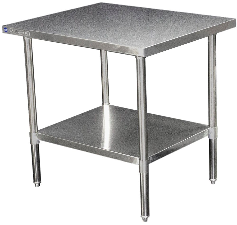 Magnum Commercial Work Tables and Stations Each Magnum MAWTS3036 Worktable Stainless Steel 30 Inches Deep X 36 Inches Long X 35 Inches High | Denson CFE