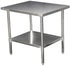 Magnum Commercial Work Tables and Stations Each Magnum MAWTS3036 Worktable Stainless Steel 30 Inches Deep X 36 Inches Long X 35 Inches High | Denson CFE