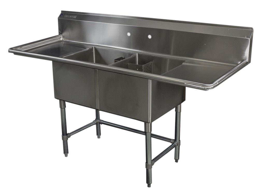 Magnum Compartment Sinks Each Magnum MA-S1821-2-D18 Sink Double Bowl 18 Inch X 21 Inch Left Right DBMA-S1821-2-D18 | Denson CFE