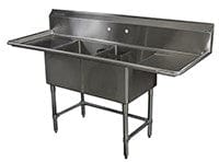 Magnum Compartment Sinks Each Magnum MA-S1821-2-D18 Sink Double Bowl 18 Inch X 21 Inch Left Right DBMA-S1821-2-D18 | Denson CFE