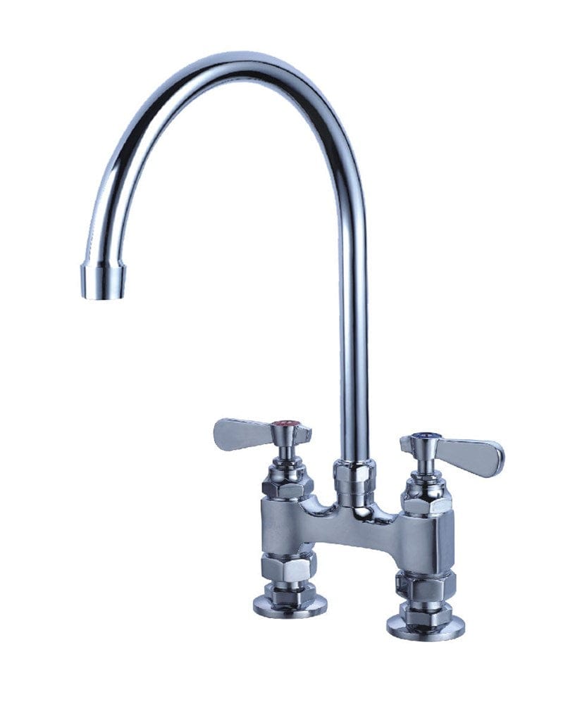 Magnum Plumbing Each Magnum MA-FC-D4-5GL Faucet 4 Inch Centre Deck Mount 5.5 Inch Gooseneck Lever Handle | Denson CFE