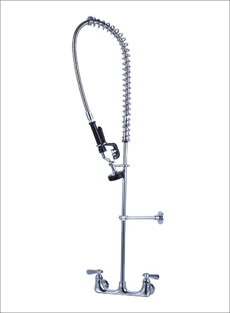 Magnum Plumbing Each Magnum MA-FC-PR-W8 Pre-Rinse 8 Inch Centre Wall Mount Faucet Lever Handle | Denson CFE