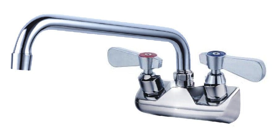 Magnum Plumbing Each Magnum MA-FC-W4-6L Faucet 4 Inch Centre Wall Mount 6 Inch Regular Spout Lever Handle | Denson CFE