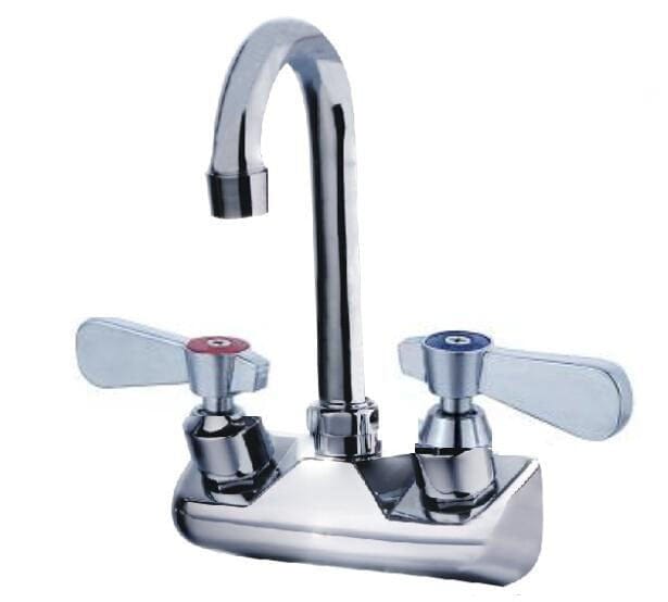 Magnum Plumbing Each Magnum MA-FC-W4-8GL Faucet 4 Inch Centre Wall Mount 8.5 Inch Gooseneck Lever Handle | Denson CFE