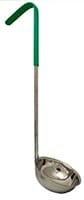 Magnum Smallwares Each / Green Magnum MAG72100 Ladle 1 Piece 0.5 Ounce Stainless Steel Green Handle | Denson CFE