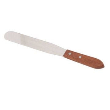 Magnum Smallwares Each Magnum MAG20305WH Spatula Stainless Steel Edge 5 Inch Blade Wood Handle | Denson CFE