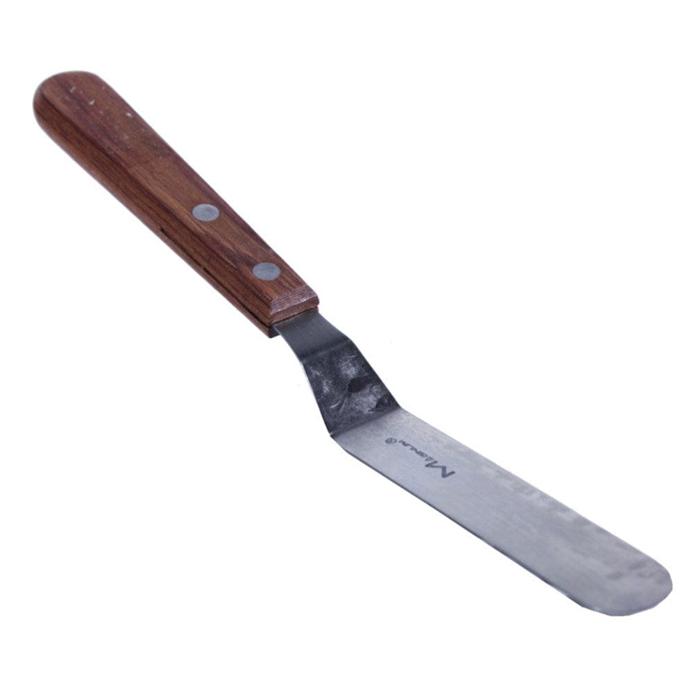 Magnum Smallwares Each Magnum MAG21304 Spatula Offset Stainless Steel 4.25 Inch Blade Wood Handle | Denson CFE