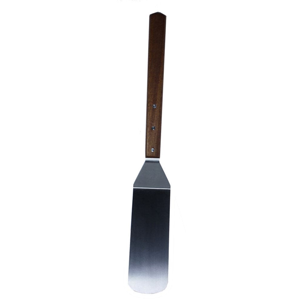 Magnum Smallwares Each Magnum MAG3021 Turner Hamburger Stainless Steel Blade 20.75 Inch Wooden Handle | Denson CFE