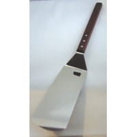 Magnum Smallwares Each Magnum MAG3021 Turner Hamburger Stainless Steel Blade 20.75 Inch Wooden Handle | Denson CFE