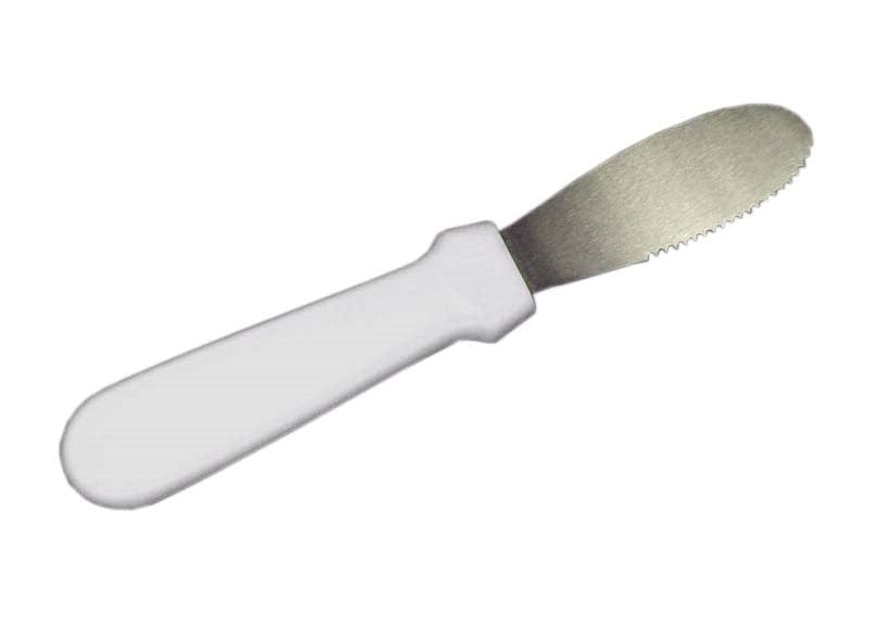 Magnum Smallwares Each Magnum MAG3055W Butter Spreader Plastic Handle White 9.5 | Denson CFE