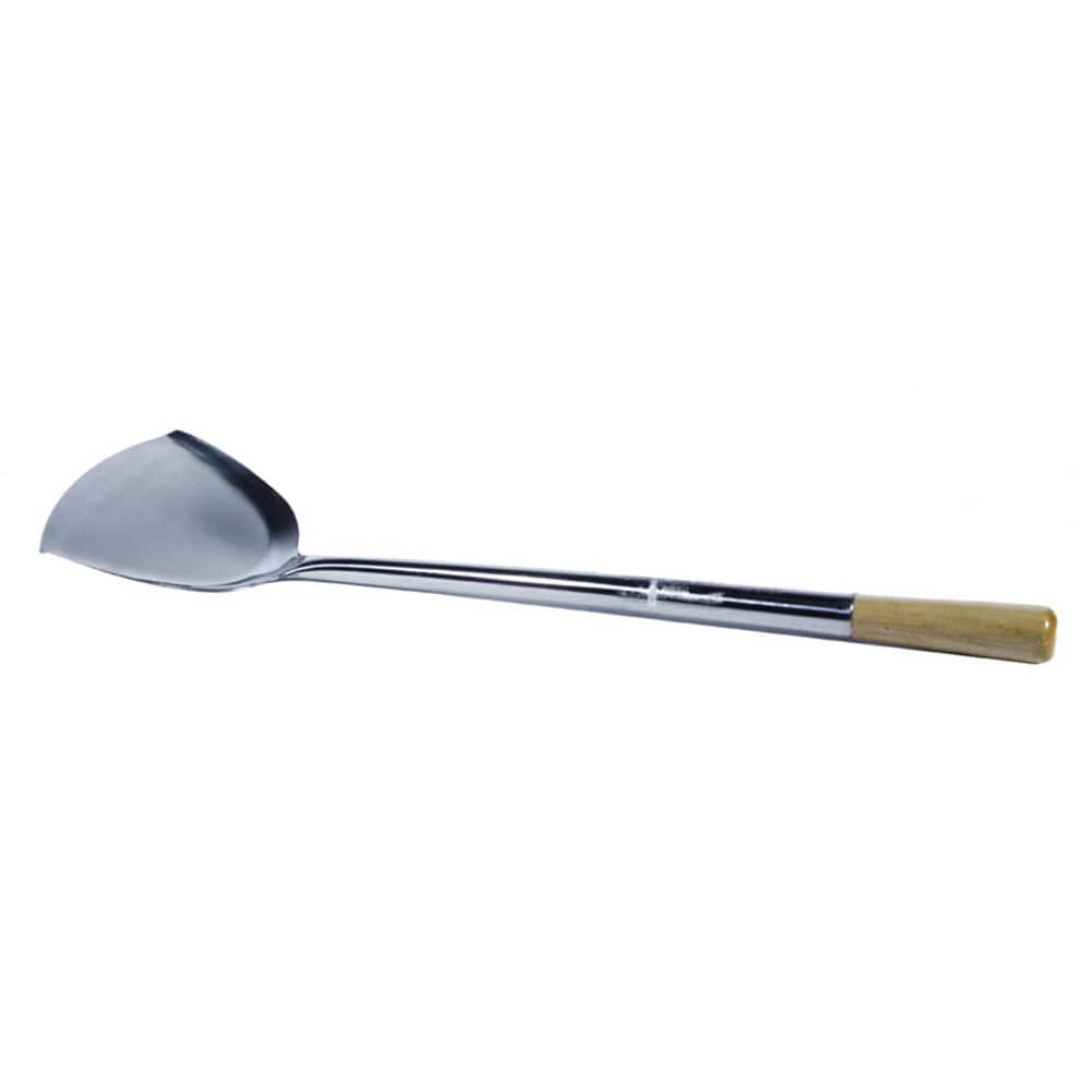 Magnum Smallwares Each Magnum MAG5001 Chinese Turner, 17-1/2 Inch, Wood Handle, 18-8 Stainless Steel | Denson CFE