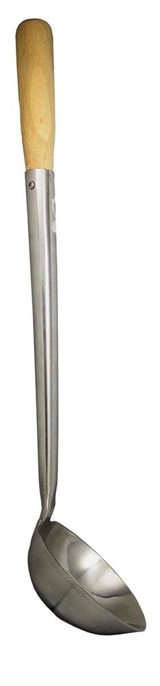 Magnum Smallwares Each Magnum MAG5008 10 Ounce Chinese Ladle With Wood Handle | Denson CFE
