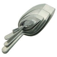 Magnum Smallwares Each Magnum MAG6421 Flat Bottom Scoop 8 Inch Aluminum | Denson CFE