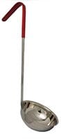 Magnum Smallwares Each Magnum MAG72112 Ladle 1 Piece 12 Ounce Stainless Steel Red Handle | Denson CFE