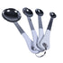 Magnum Smallwares Each Magnum MAG7328 Measuring Spoon Set 4 Piece Stainless Steel White Handle | Denson CFE