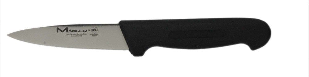 Magnum Smallwares Each Magnum MAGKN0011 Paring Knife 3.5 Inch Straight Santoprene Handle | Denson CFE
