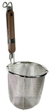 Magnum Smallwares Each Magnum MAP0010 Noodle Skimmer 5 1/2 Inch Stainless Steel Basket, Wood Handle | Denson CFE