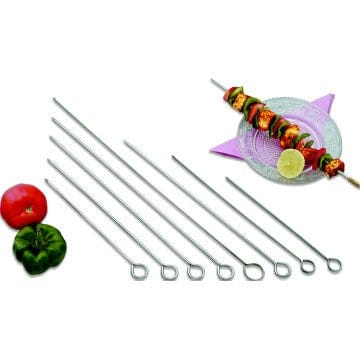 Magnum Smallwares PK Magnum MAG3890 Skewers 10 Inch Round Stainless Steel 12 Pack | Denson CFE