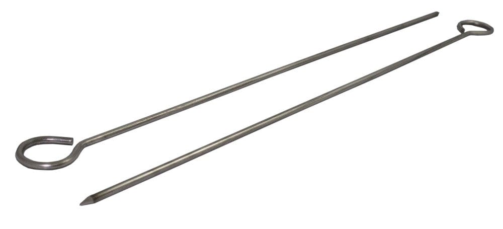 Magnum Smallwares PK Magnum MAG3892 Skewers 12 Inch Round Stainless Steel 12 Pack | Denson CFE