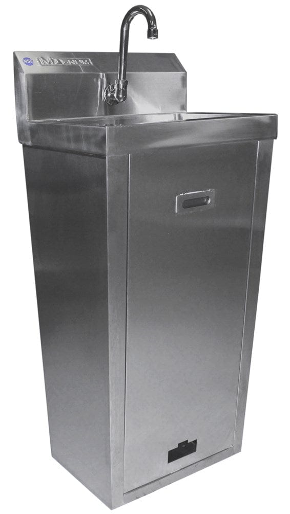 Magnum Stainless Steel Sink Each Magnum MA-PS15-FP Hand Sink Pedestal With Faucet Foot Pedal | Denson CFE