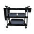 Magnum Storage & Transport Each / Black Magnum MAG45010 Bus Cart, Large, 595 lb Capacity, 42 inch x 20 inch x 37 inch, 3-Tier, Black | Denson CFE