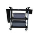 Magnum Storage & Transport Each / Black Magnum MAG45020 Small Bus Cart, 430 lb Capacity, 3-Tier, Black | Denson CFE